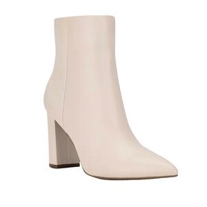 Marc Fisher Glorena Cream Off-White Ankle Booties, US W 7